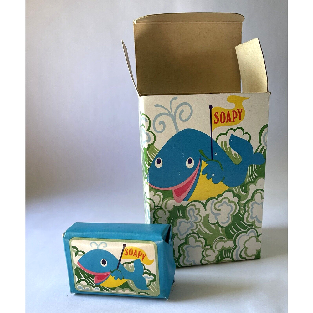 Avon Vintage Retro Kids SOAPY the WHALE set (Box and Soap ONLY)